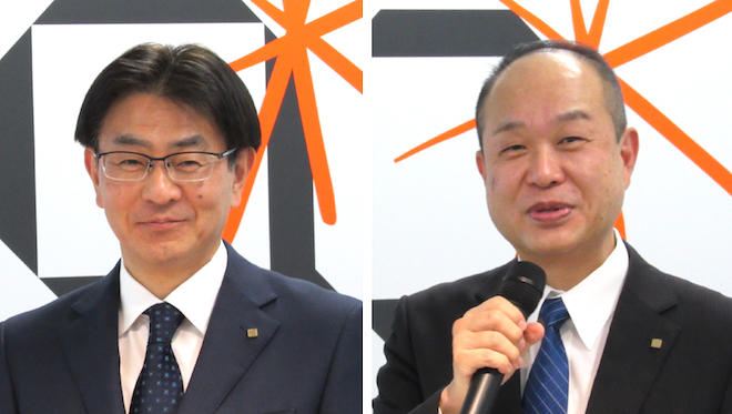 伊奈社長（左）と長井社長